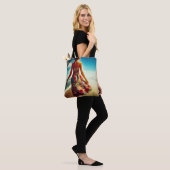 Maak een wandeling op het strand tote bag (Op model)