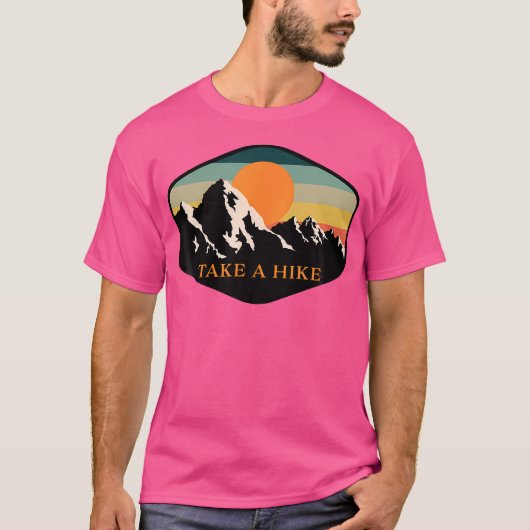 Maak een wandeling Retro  Outdoor Wandelen T-shirt (Voorkant)