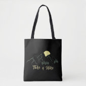 Maak een wandeling wandelaars wandelen pijnbomen tote bag (Voorkant)