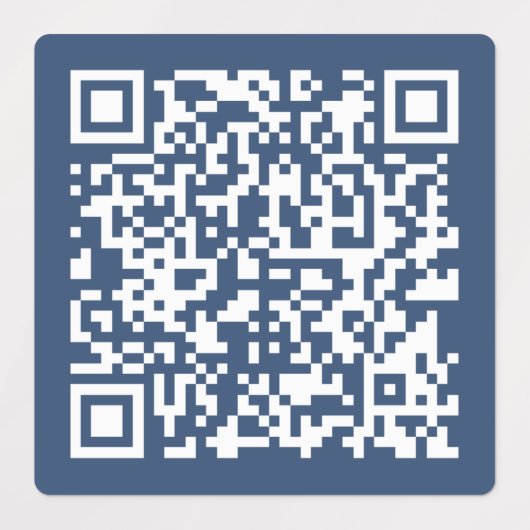 Maak een Waterdichte QR-code | Vervagende Marinebl Labels (Design 1)