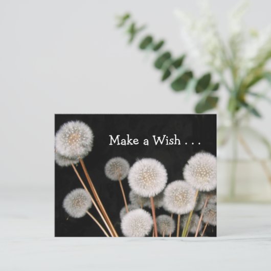 Maak een wens briefkaart (Staand voorkant)