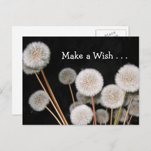 Maak een wens briefkaart (Voorkant / Achterkant)