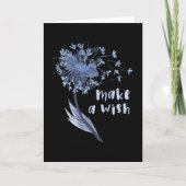 Maak een wens-Dandelion ventilator Kaart (Voorkant)