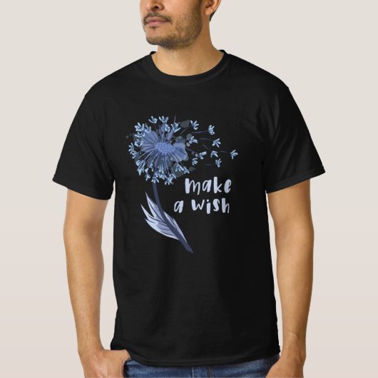 Maak een wens-Dandelion ventilator T-shirt (Voorkant)