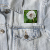 Maak een wens! Dandelion Vierkante Button 5,1 Cm (In situ)