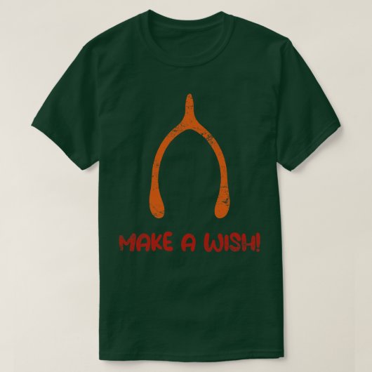 Maak een wens grappige Thanksgiving T-shirt (Design voorkant)