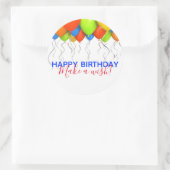 Maak een wens Grote Verjaardag Stickers (Tas)