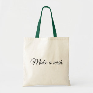 Maak een wens Houd het Canvas tas