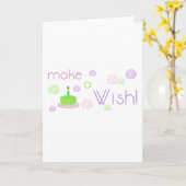 Maak een Wens Kaart (Gele Bloem)