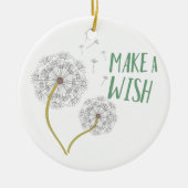 Maak een wens keramisch ornament (Voorkant)