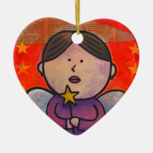 Maak een wens keramisch ornament (Voorkant)