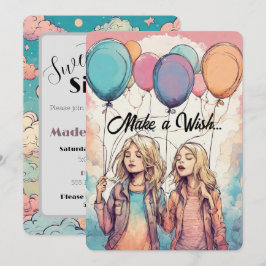 Maak een wens Lief Zestien Verjaardagsfeest Kaart