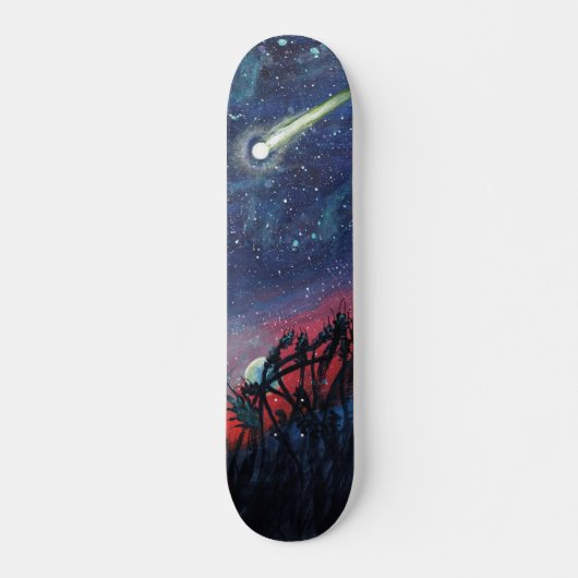 Maak een wens op een Shooting Star Persoonlijk Skateboard (Voorkant)