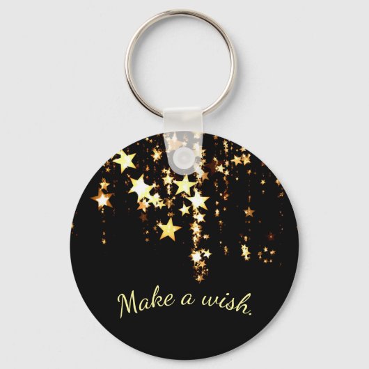 Maak een wens op het gebied van de 'Falling Gold S Sleutelhanger (Voorkant)