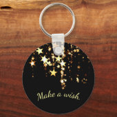 Maak een wens op het gebied van de 'Falling Gold S Sleutelhanger (Voorkant)