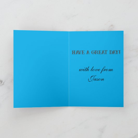 Maak een wens paardenbloem klok.Bewerkbare verjaar Kaart (Binnen)