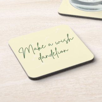 Maak een Wens Paardenbloem Onderzetter Set van 6