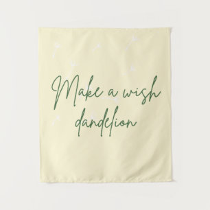 Maak een Wens Paardenbloem Tapestry Wandkleed