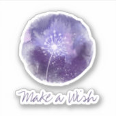 *~* Maak een wens paardenbloem universum vinyl Sti Sticker (Voorkant)