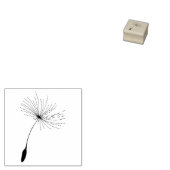 Maak een wens paardenbloem zaad | Motif Rubber Sta Rubberstempel (Gestempeld)