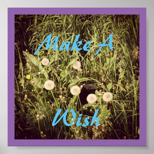 Maak een wens poster (Voorkant)