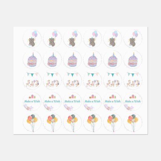 Maak een Wens Stickerpakket (5 stuks) Labels (Vel)