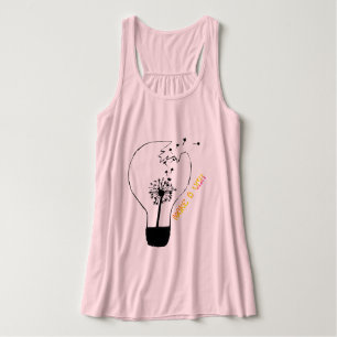 Maak een Wens Tanktop Paardenbloem Bloemen
