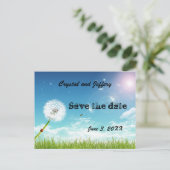 Maak een Wens Trouwen Save the Date Aankondigingskaart (Staand voorkant)