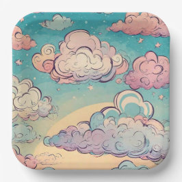 Maak een wens verjaardagsfeestje papieren bordje