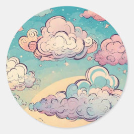 Maak een wens verjaardagsfeestje ronde sticker