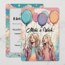 Maak een wens voor het verjaardagsmeisjesfeest