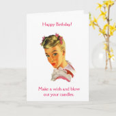  - maak een wens voor je verjaardag, kaart (Gele Bloem)