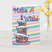 Maak een Wens - Wenskaart Kaart (Gele Bloem)