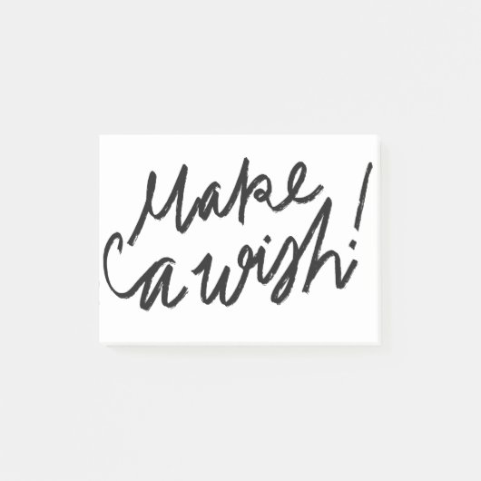 Maak een wensen cursieve kalligrafie post-it® notes (Voorkant)
