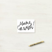 Maak een wensen cursieve kalligrafie post-it® notes (Op bureau)