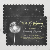 Maak een Wish. 21e uitnodiging (Voorkant / Achterkant)