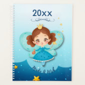 Maak een Wish Blue Fairy Yarly Calendars Planner (Voorkant)