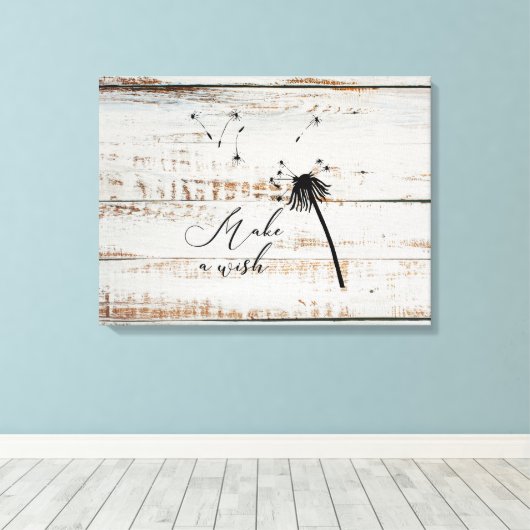 Maak een Wish Canvas Wall Decor (Insitu (Houten vloer))