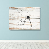 Maak een Wish Canvas Wall Decor Afdruk (Insitu (Houten vloer))