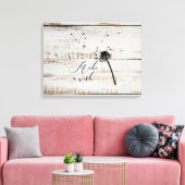 Maak een Wish Canvas Wall Decor Afdruk (Insitu (Woonkamer))