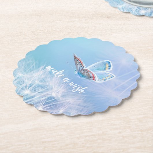Maak een Wish Dandelion- en Butterfly-ontwerp Kartonnen Onderzetters (Gekanteld)