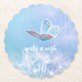 Maak een Wish Dandelion- en Butterfly-ontwerp Kartonnen Onderzetters (Voorkant)