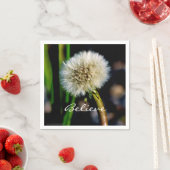 Maak een Wish, geloof, Dandelion Papa Servet (Insitu)