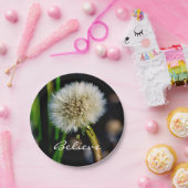 Maak een Wish, geloof, Dandelion Papieren Bordje (Feest)