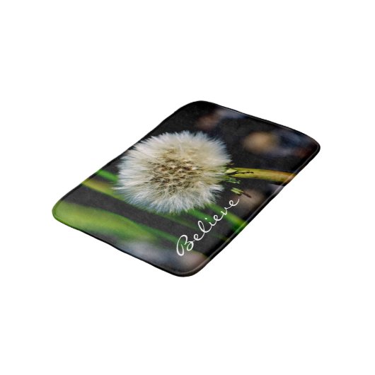 Maak een Wish, geloof je, Dandelion Bath Mat (Gekanteld)