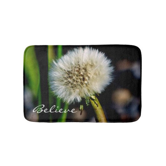 Maak een Wish, geloof je, Dandelion Bath Mat (Voorkant)