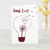 Maak een Wish Good LuckCard. Abstract Dandelion Ro Kaart (Gele Bloem)