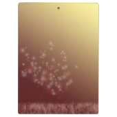 Maak een Wish Herfst Dandelions Monogram Klembord (Achterkant)