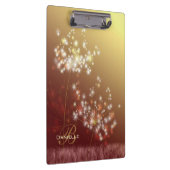 Maak een Wish Herfst Dandelions Monogram Klembord (Rechts)