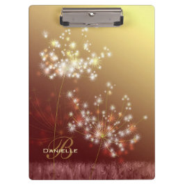 Maak een Wish Herfst Dandelions Monogram Klembord